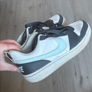 Nike Gray and White Sneakers